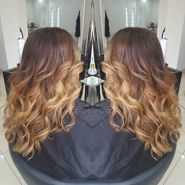 Cald Tone Ombre for Brunettes