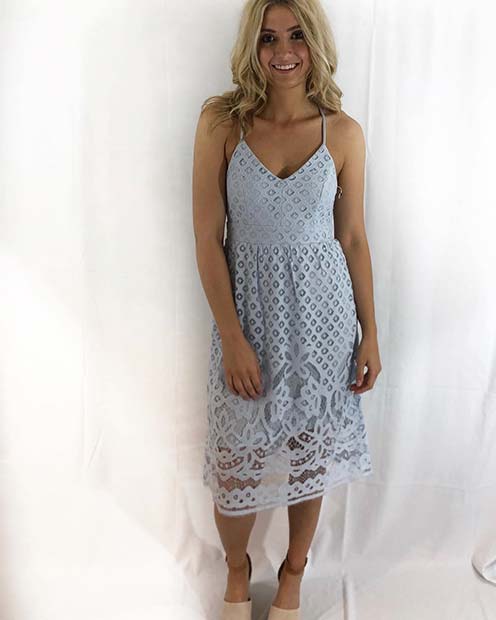 เบา Lace Summer Dress Idea