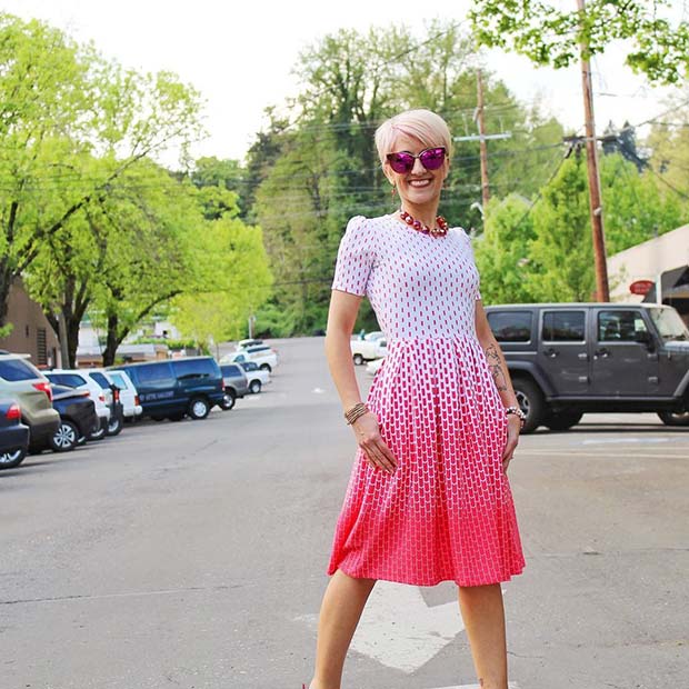 ขาว and Pink Dress for Summer