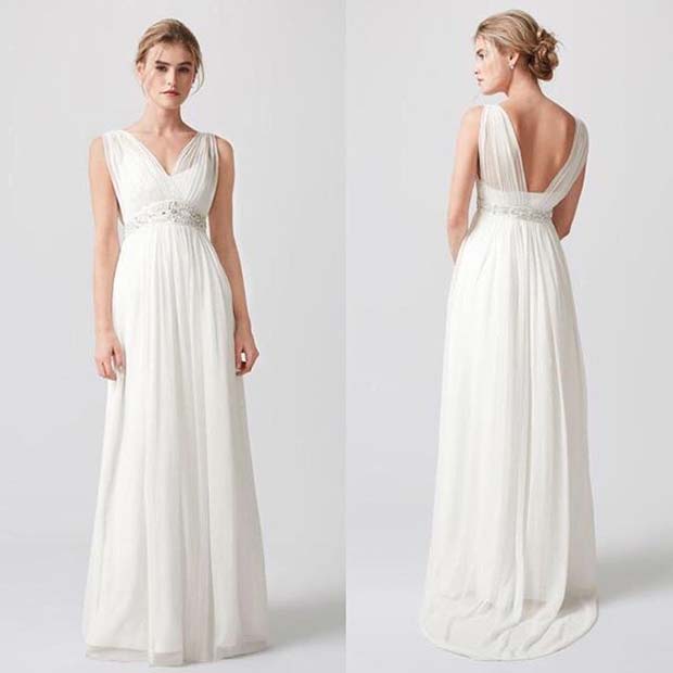 Империја Waist Wedding Dress for Summer Wedding Dresses for Brides