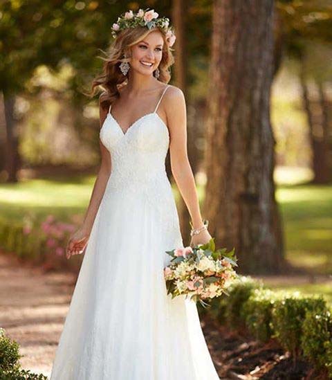 elképesztően Simple Dress for Summer Wedding Dresses for Brides