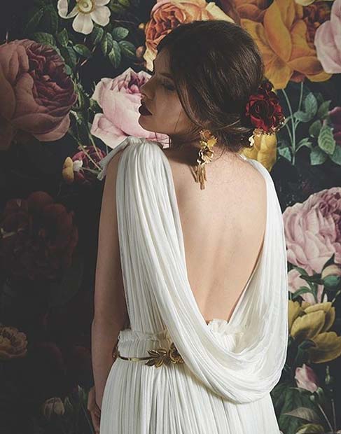 טוגה Inspired Goddess Dress for Summer Wedding Dresses for Brides