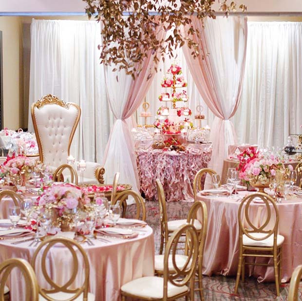 आकर्षक Pink Bridal Shower Theme