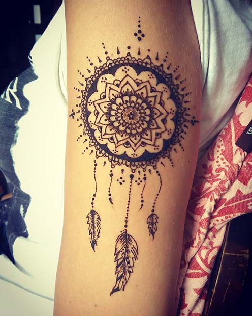 ख्वाब Catcher Henna Tattoo 