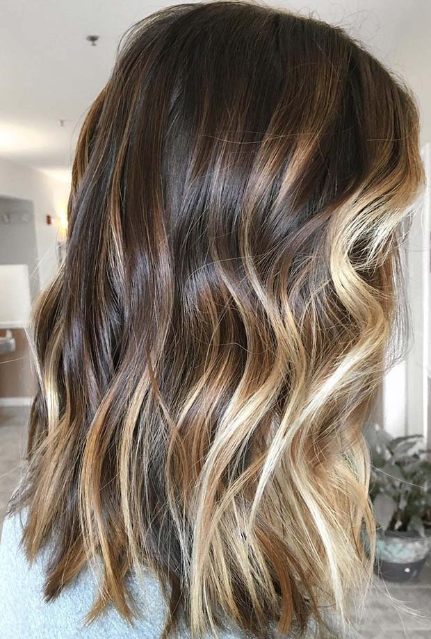Blond Balayage Highlights for Brown Hair
