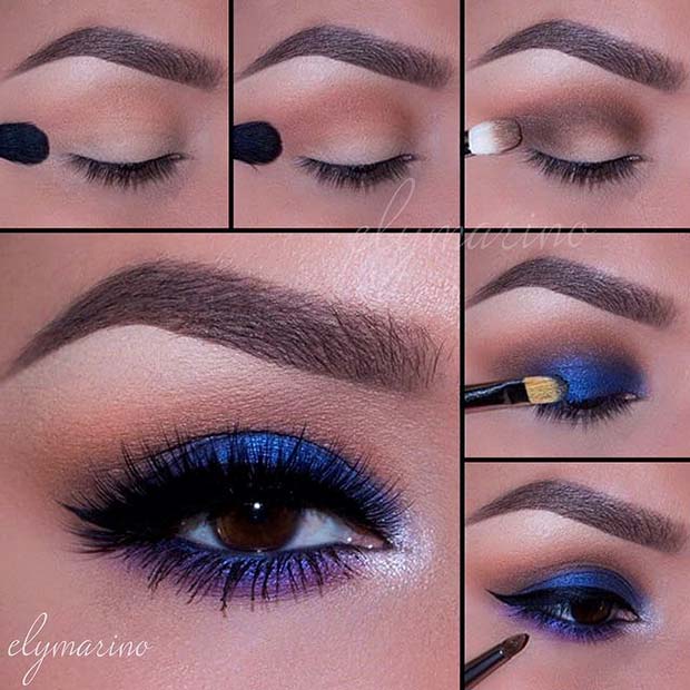 gyönyörű Blue Eyes for Summer Makeup Ideas 