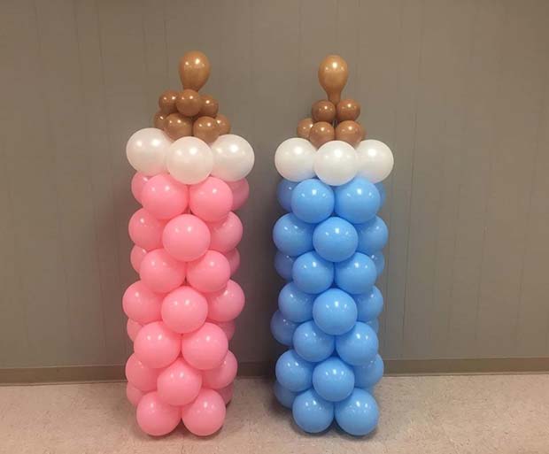 Baby Bottle Balloons
