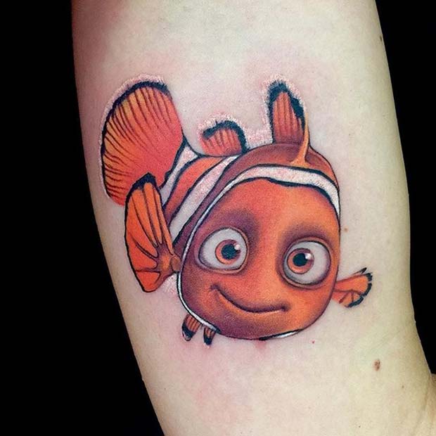 מִמצָא Nemo Tattoo for Small Disney Tattoo Ideas
