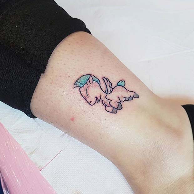 Bebek Pegasus Tattoo for Small Disney Tattoo Ideas