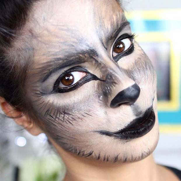 זְאֵב Makeup for Cute Halloween Makeup Ideas 