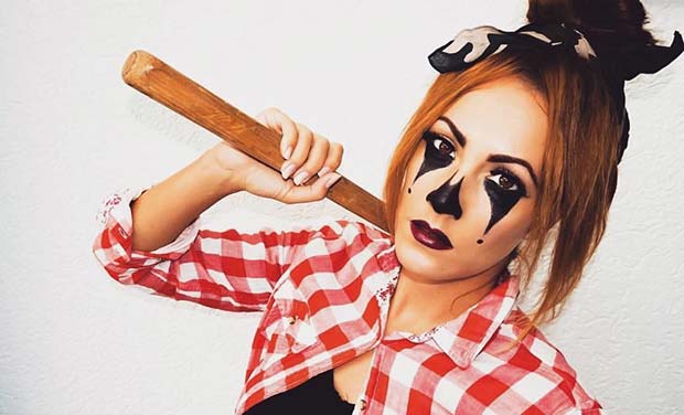 วันฮาโลวีน Clown for Easy, Last-Minute Halloween Makeup Looks