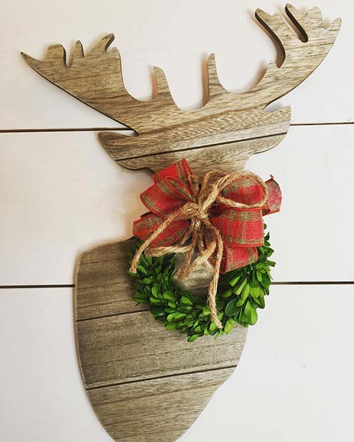 Karácsony Deer Decor for Farmhouse Inspired Christmas Decor