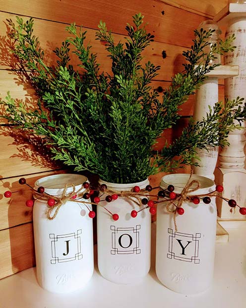 Радост Vases for Farmhouse Inspired Christmas Decor