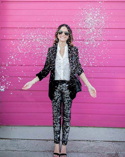 Sequin Suit for NYE