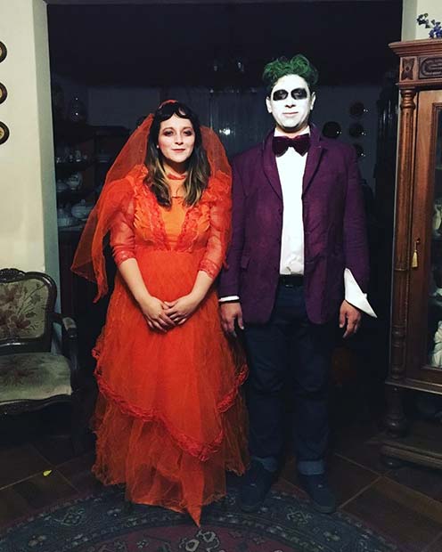 Beetlejuice and Lydia for Halloween Costume Ideas for Couples