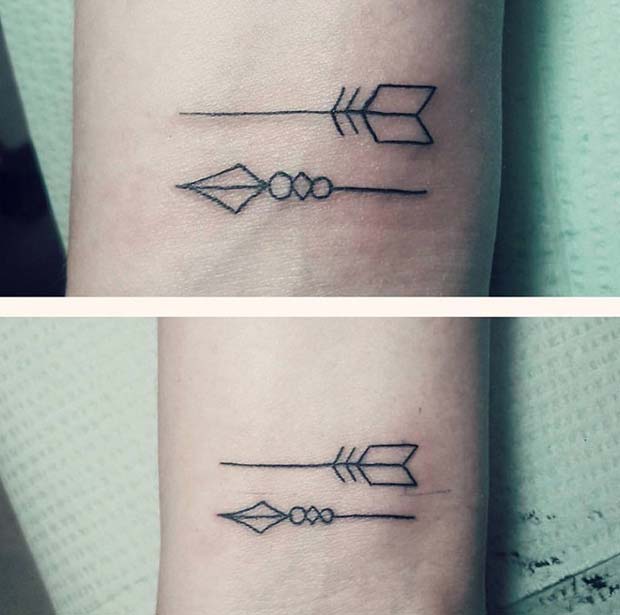 Minimalno Arrow TattooDesign