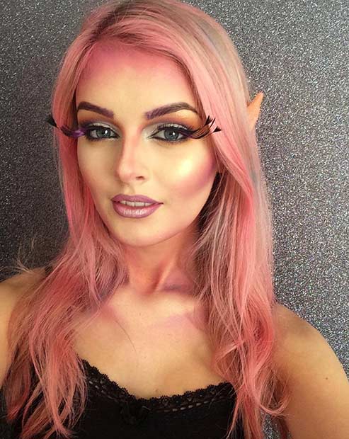 Söt Fairy Halloween Makeup Look