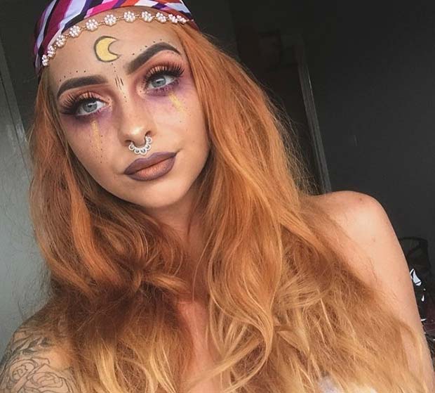 Sreča Teller Makeup for Pretty Halloween Makeup Ideas