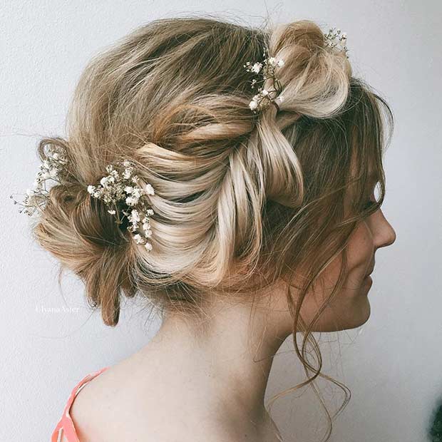 Fishtail Braided Updo for Brides