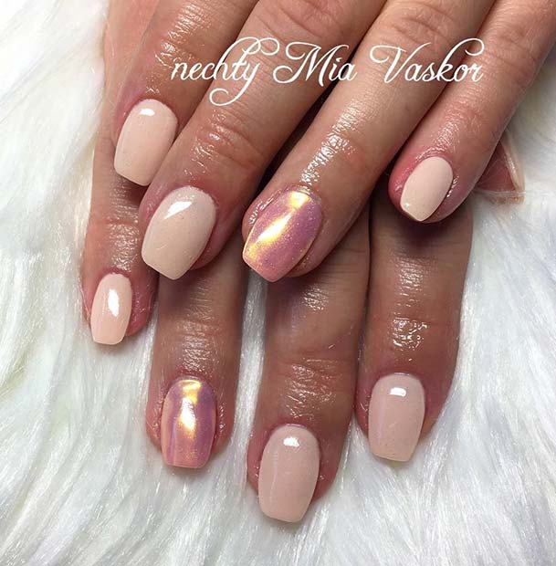 Eleganten Pink Manicure for Simple Yet Eye-Catching Nail Designs
