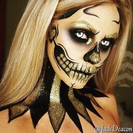 चमक Skeleton for Skeleton Makeup Ideas for Halloween