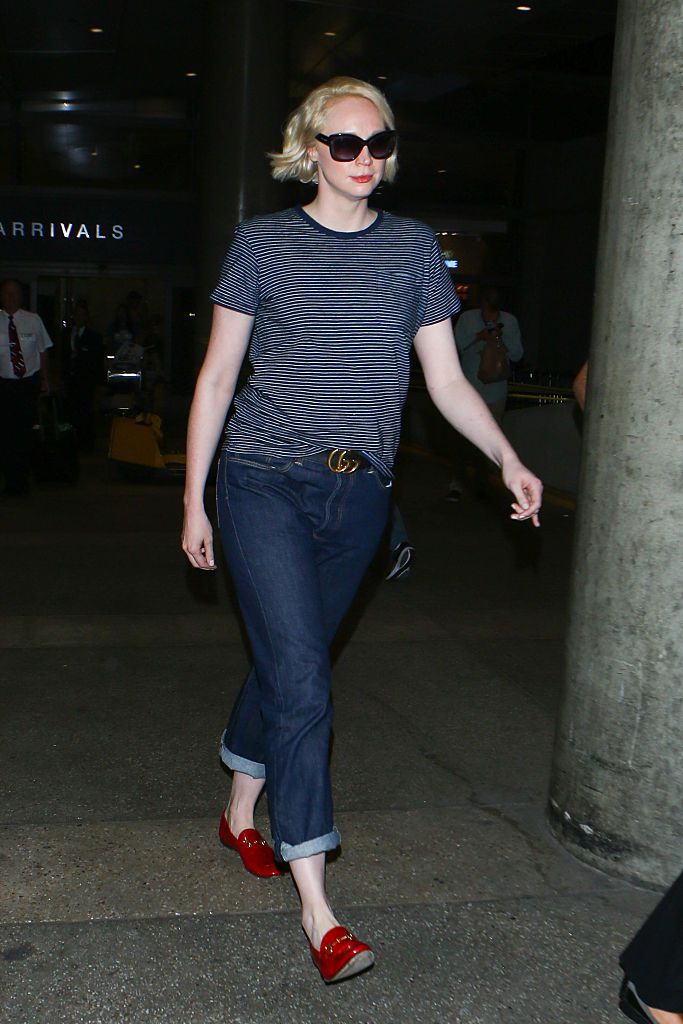 Gwendoline Christie celebrity airport style