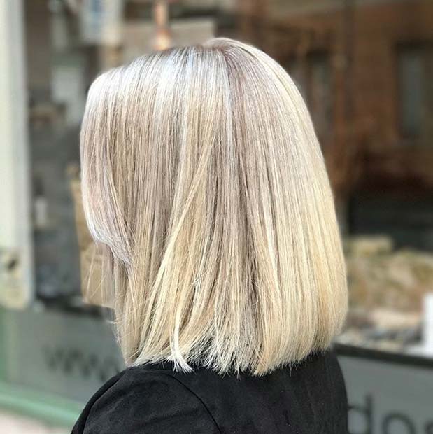 Blond Lob for Lob Hairstyles for Fall and Winter