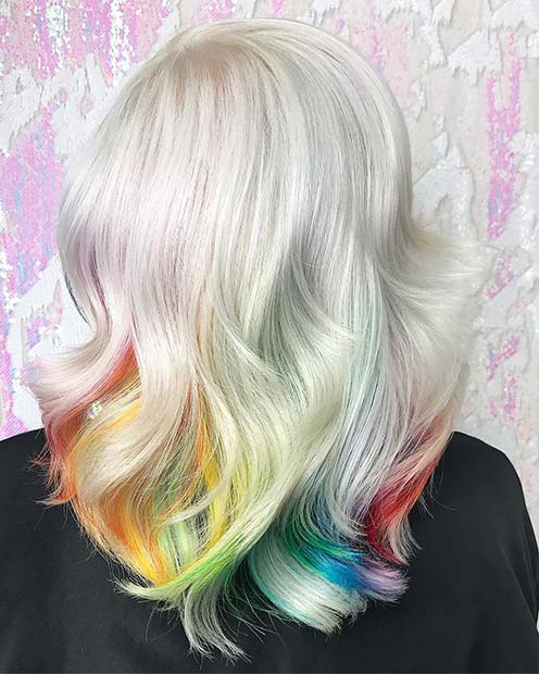 נוֹעָז, Rainbow Hair Idea
