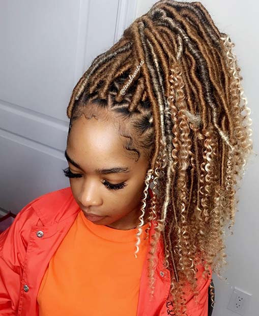 Blond Goddess Faux Locs for Summer