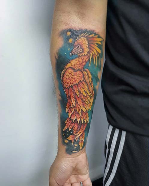 Çarpıcı Phoenix Tattoo