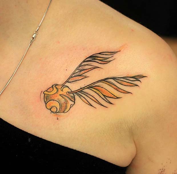 A Golden Snitch Tattoo