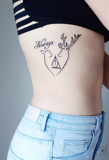 सताना Potter Always Tattoo Idea