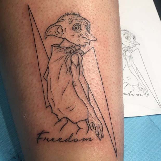 Dobby the House Elf Tattoo