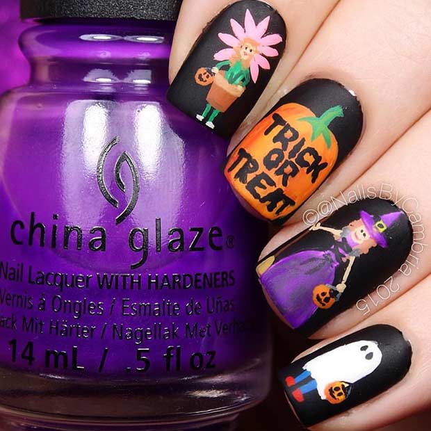 creator Witch Halloween Nails