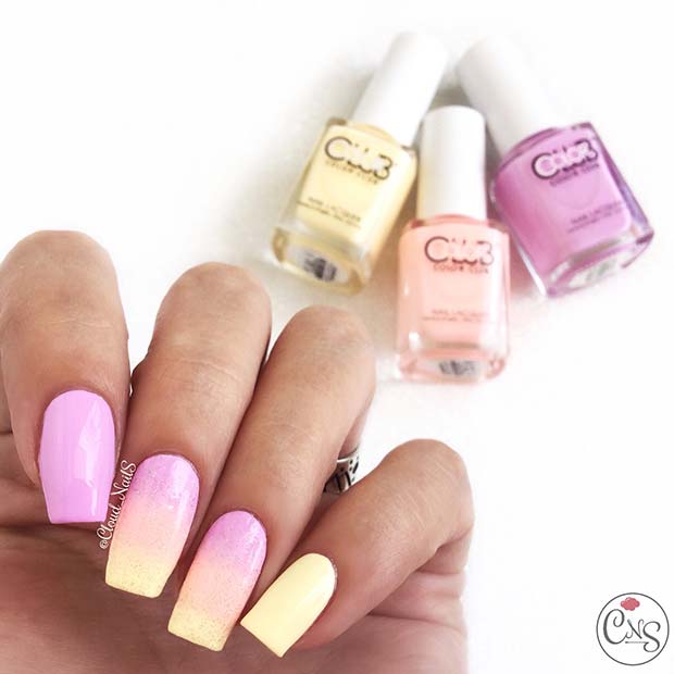 Pastell Neon Summer Nails