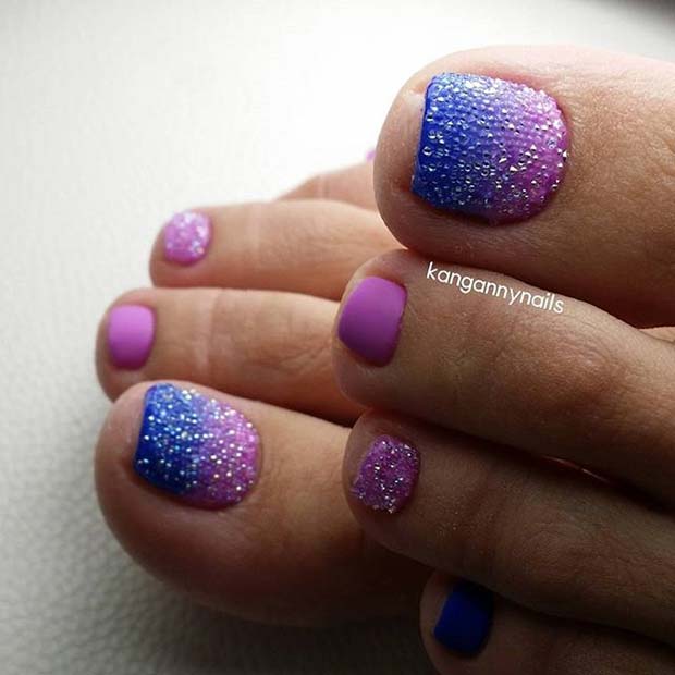 Hombre Pedicure Toe Nail Design for Spring and Summer