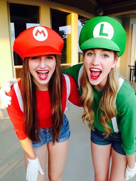 Mario Luigi BFF Matching Halloween Costumes