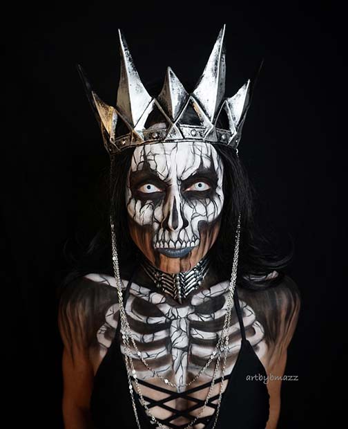 Csontváz Queen for Mind-Blowing Halloween Makeup Looks