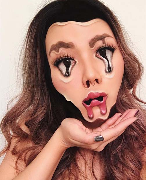 Olvasztó Makeup for Mind-Blowing Halloween Makeup Looks