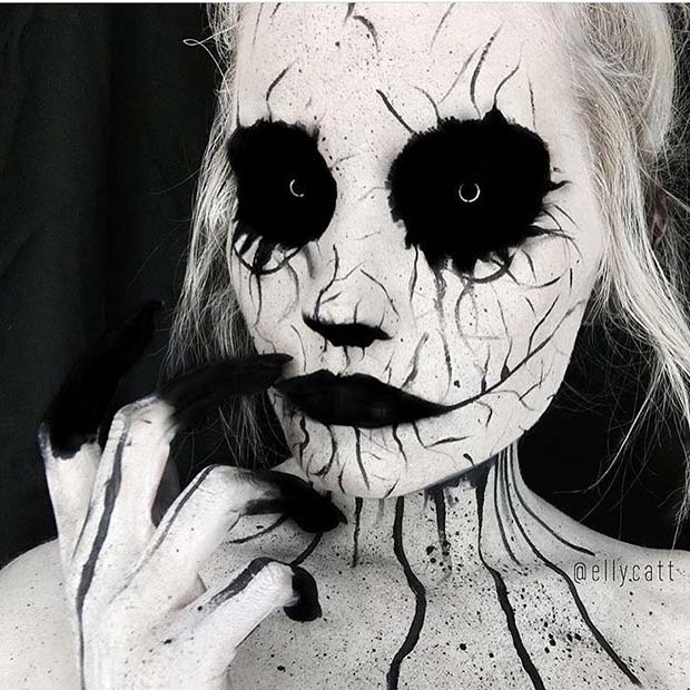Страшно Halloween Makeup for Mind-Blowing Halloween Makeup Looks