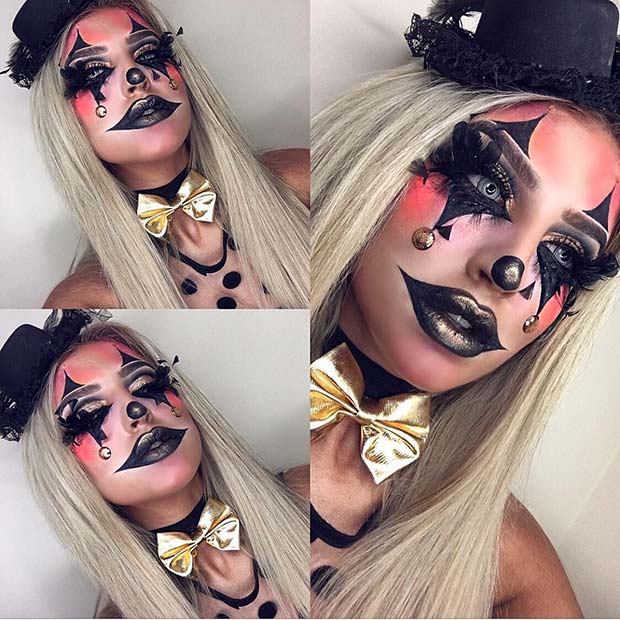נִצנוּץ Clown for Unique Halloween Makeup Ideas to Try