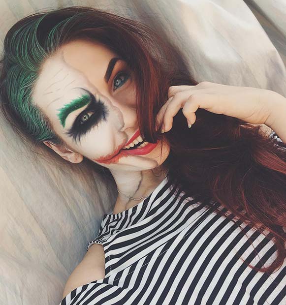 Joker Makeup Idea for Unique Halloween Makeup Ideas to Try