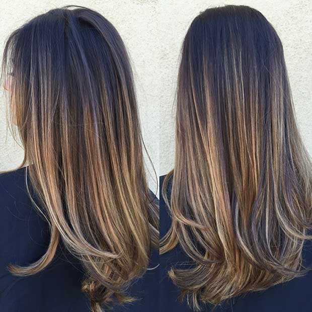Moale Blonde and Caramel Highlights