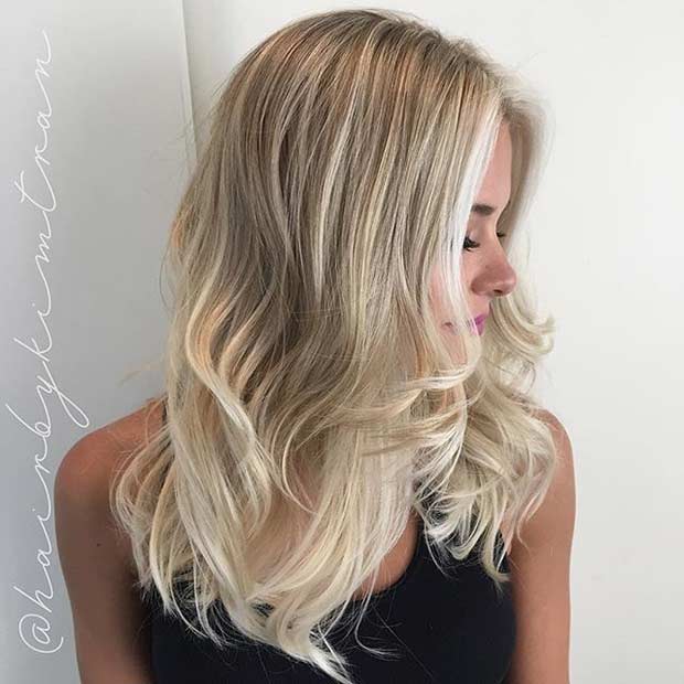 Layered Haircut with Babylights