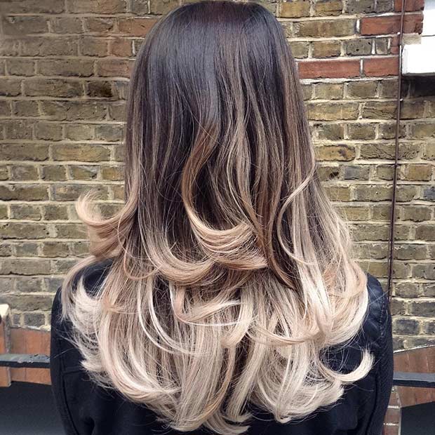 Layered Ombre Long Hairstyle