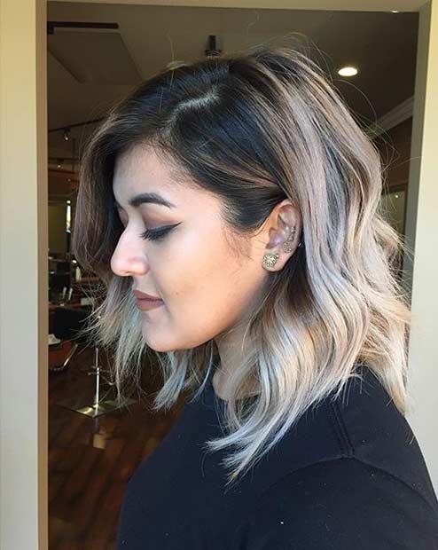 Pepeo Blonde Shoulder Length Bob Hairstyle