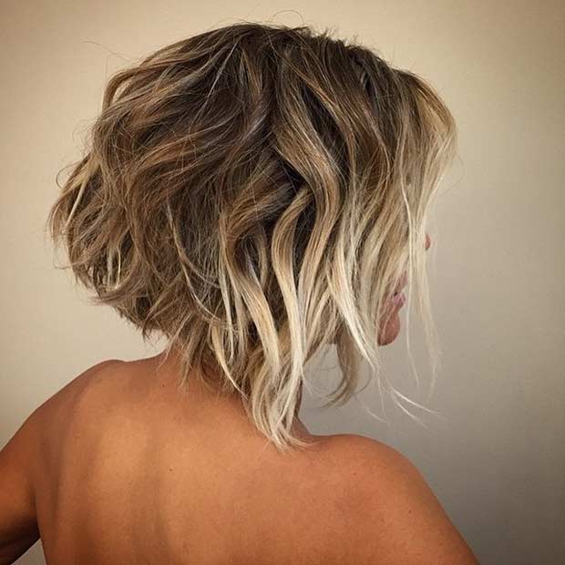 Кратак Bob Hairstyle with Front Blonde Balayage Highlights