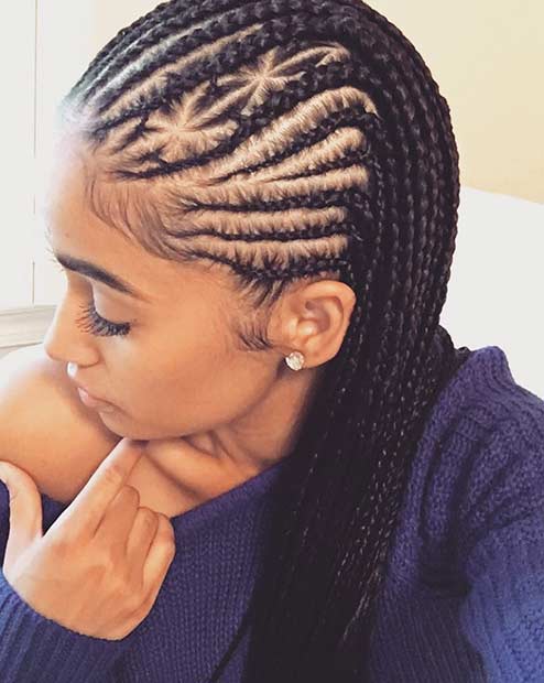Cool Cornrow Style for Summer