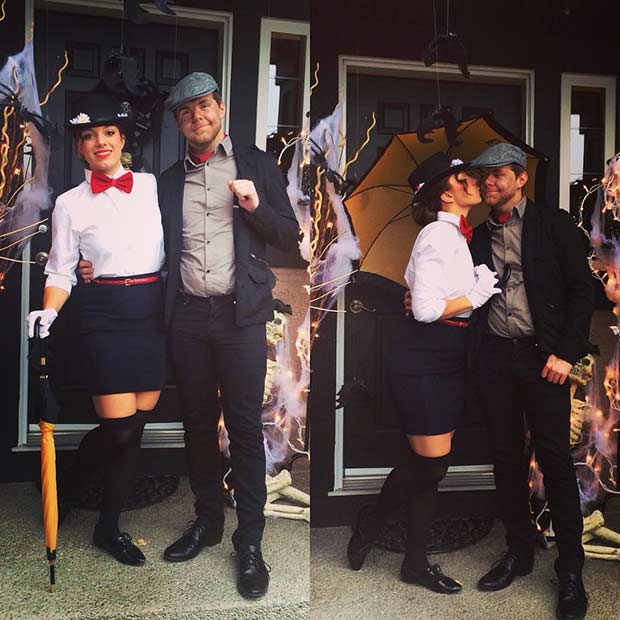מרי Poppins and Bert Couple Costume