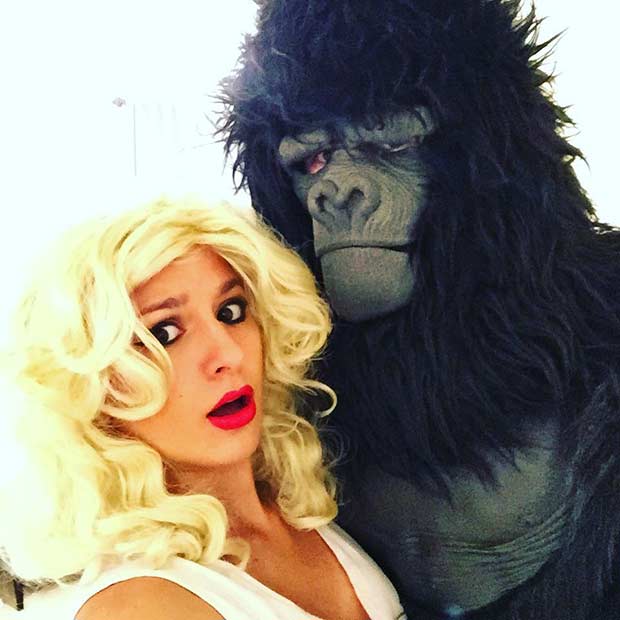 מלך Kong Couple Halloween Costume Idea